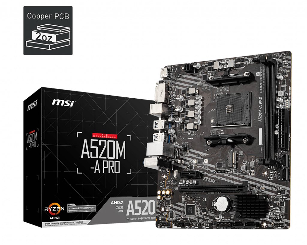 B MSI A520M