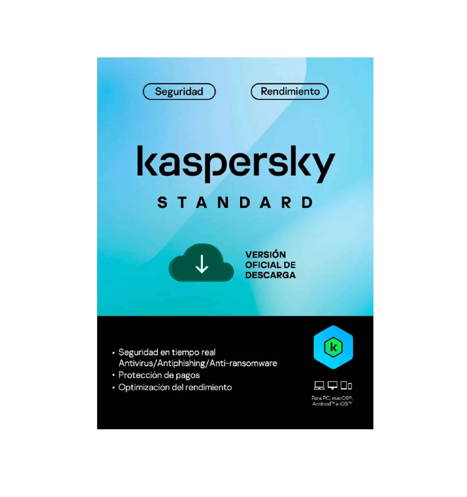 kaspersky standar esd / 1 dispositivo / 12 meses / base