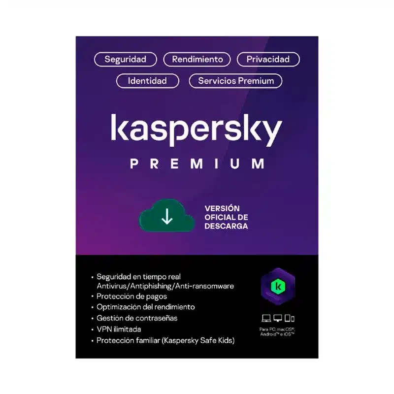 kaspersky premium esd / 3 dispositivo / 12 meses / base