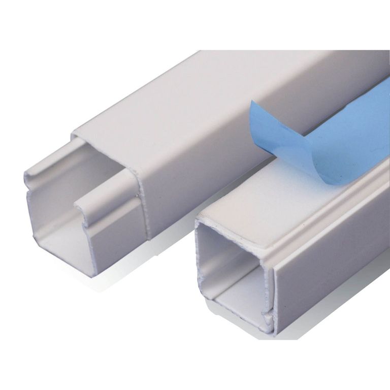 Canaleta De Superficie Dexson, Blanca, 20X20, Con Adhesivo