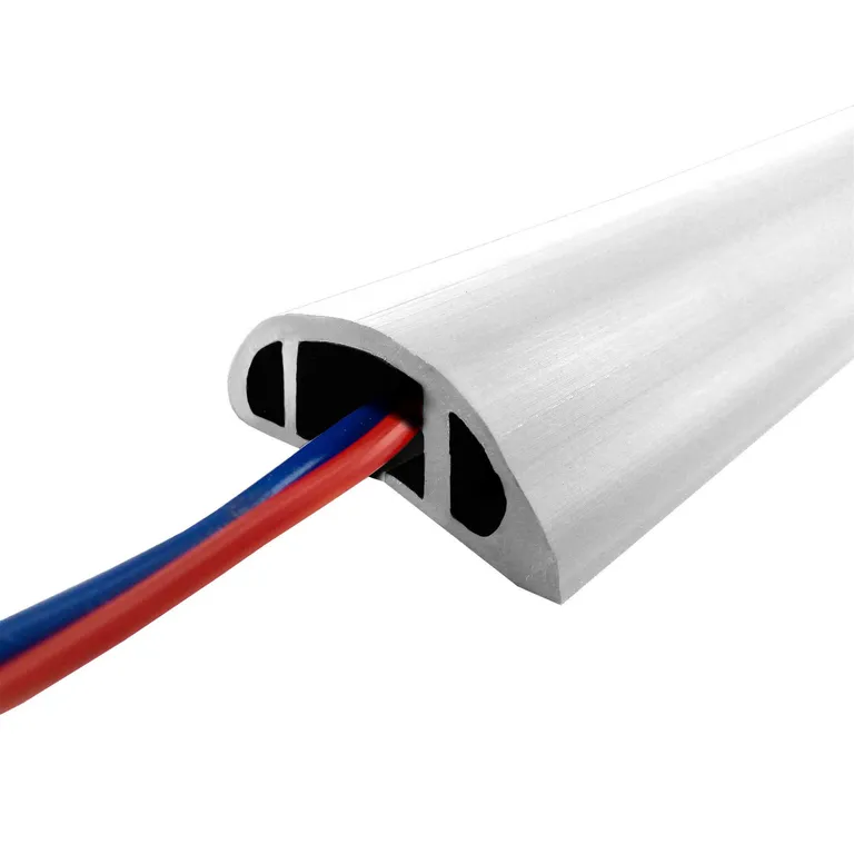 Canal Flex De Piso Adhesiva Blanca 50X15Mm X 2M Halux