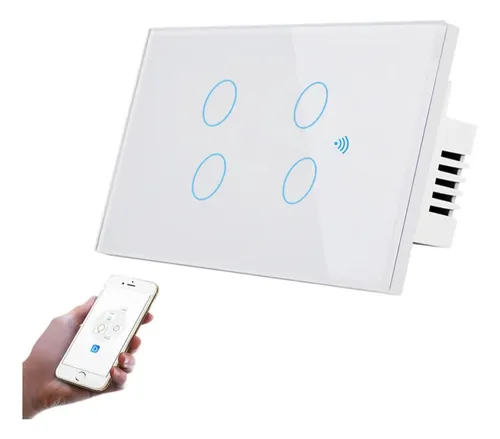Interruptores Inteligentes WIFI 4 Botones TUYA