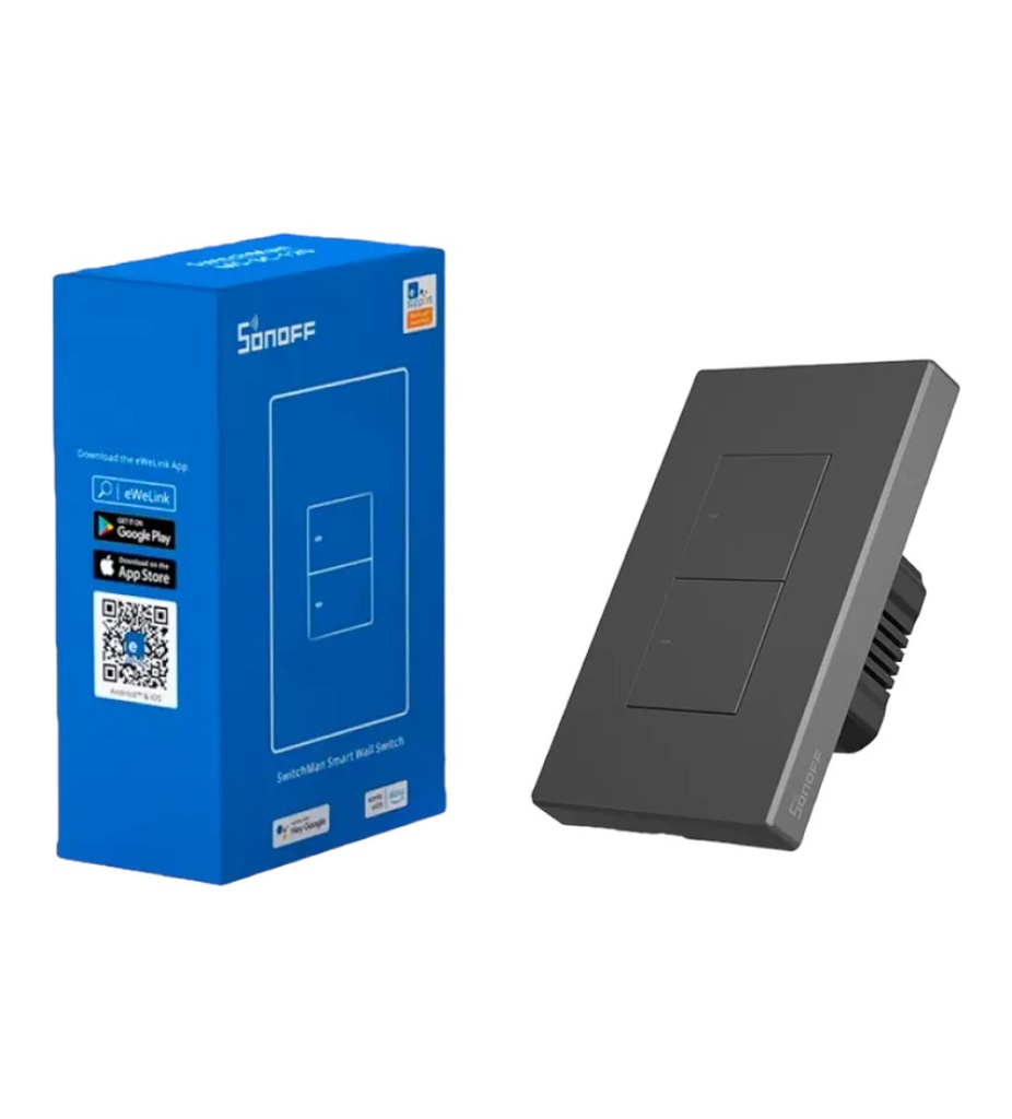 Interruptores Inteligentes 2 Boton SONOFF WIFI M5-120