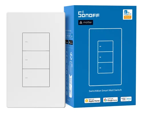 Interruptores Inteligentes 3 Boton SONOFF WIFI M5-120W