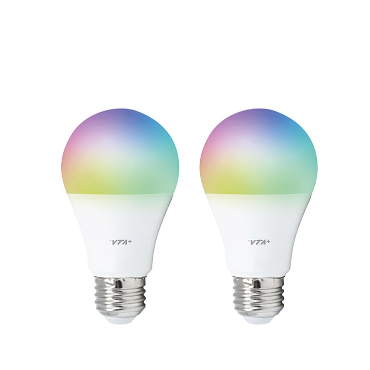 BOMBILLOs RGB WIFI 9W 2 UNIDADES