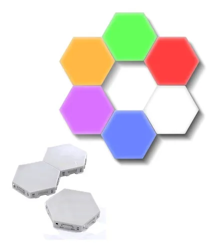 PANELES HEXAGONALES LED 15 UNIDADES