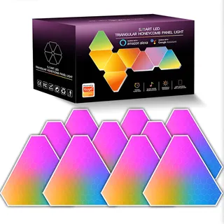 PANELES TRIANGULARES LED 10 UNIDADES