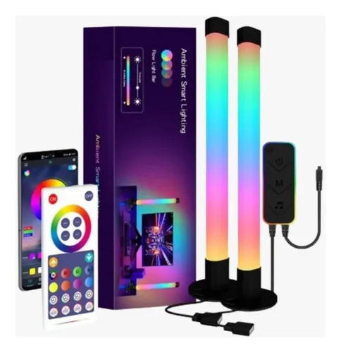 BARRAS LED RGB 36O° 2 UNIDADES