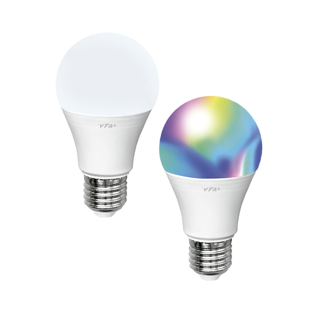 BOMBILLO RGB WIFI 9W 2 UNIDADES