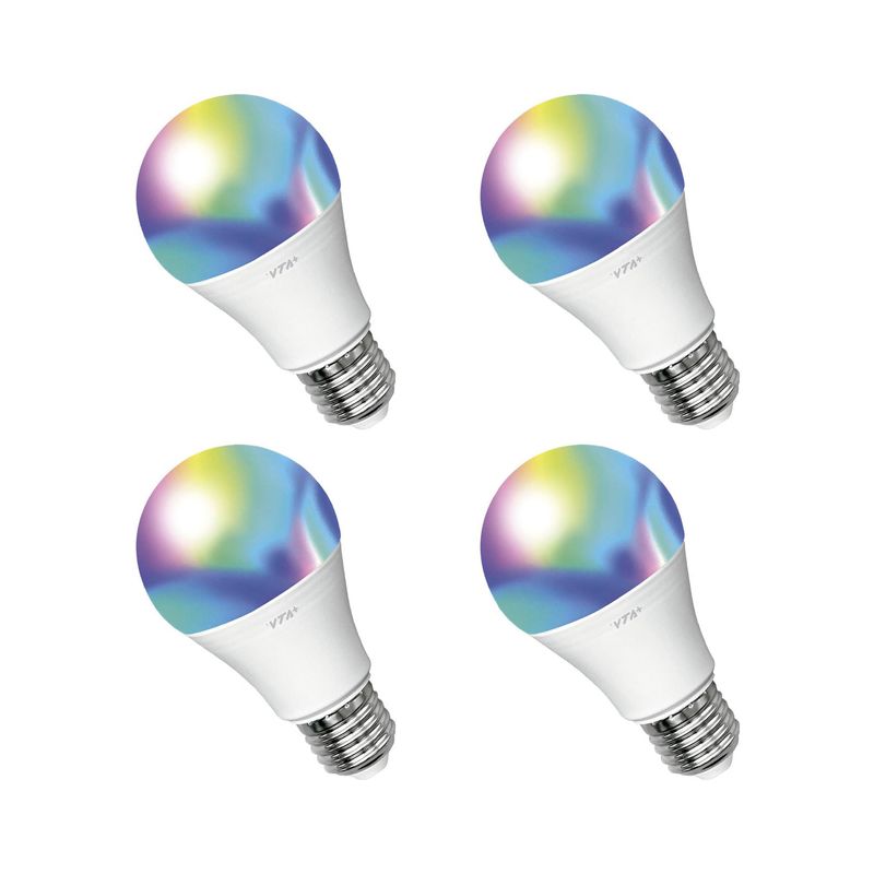 BOMBILLO RGB WIFI 9W 4 UNIDADES