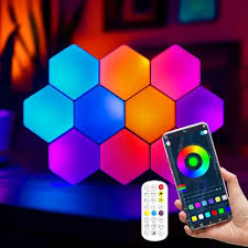 [SLAB2506-85] PANELES HEXAGONALES LED 10 UNIDADES