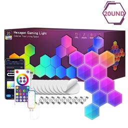 [SLAB2506-87] PANELES HEXAGONALES LED 20 UNIDADES
